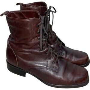 Santana Canada Brown Leather Combat Boots    Size: 7M